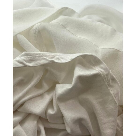 Reiss White Camille Semi Sheer Twin Pocket Top Blouse Viscose Lined EUC Size S - Picture 8 of 11